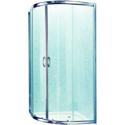 Kabina półokrągła 90 cm chrom/transparent Deante Alfa KTA 051K